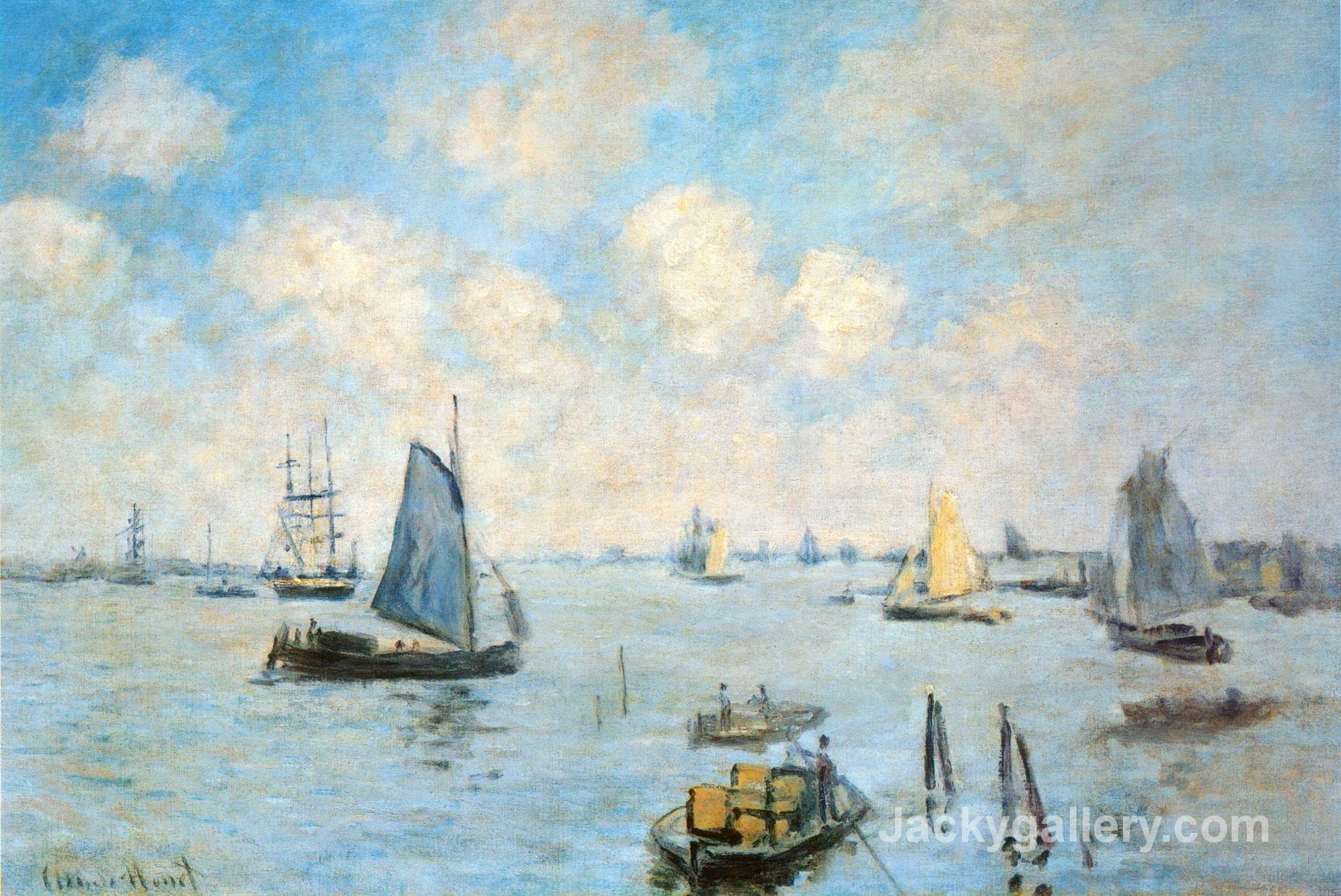 The Sea at Amsterdam by Claude Monet paintings reproduction